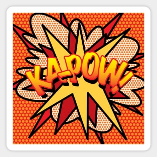 Comic Book Pop Art KAPOW Magnet